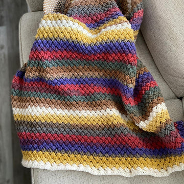 Colorful Celtic Weave Blanket