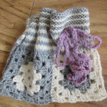 Crochet and Knit Tea Cosy