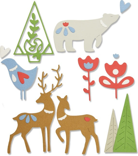Sizzix Thinlits Dies By Lisa Jones - Christmas Elements