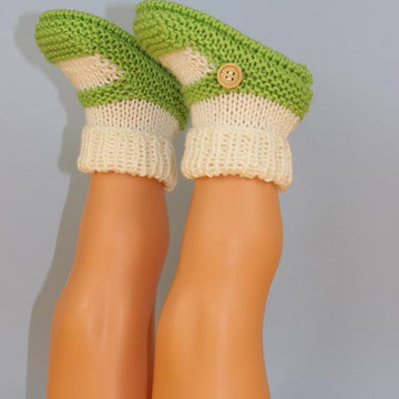 Baby One Button Sock and Slipper Booties
