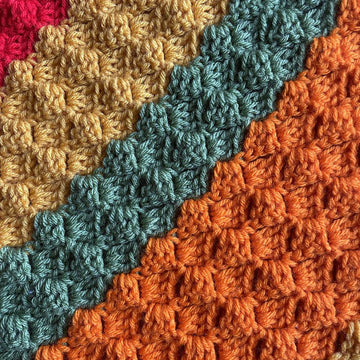 Fall Stripes C2C Afghan