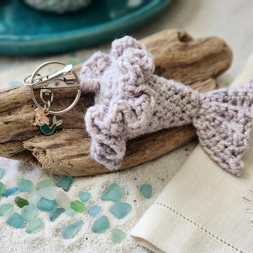 Tiny Mermaid Tail with Skirt clip/keychain