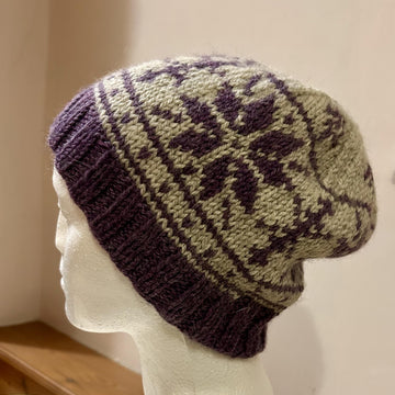Nordic snowflake beanie