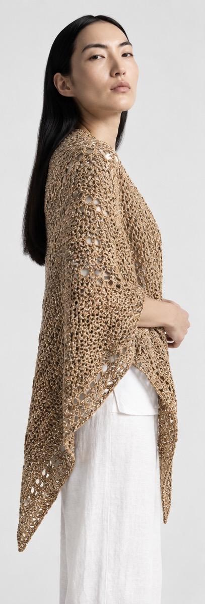 Golden Crochet Shawl