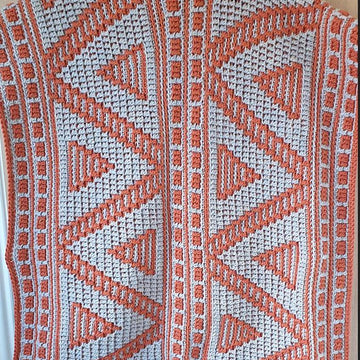 Reversable Peaks Ruana Shawl