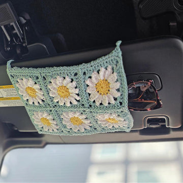 Daisy Car Visor Sunglasses Holder