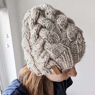Super Bulky Oatmeal Cable Hat
