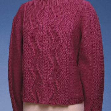 Zig Zag Cable Pullover #153