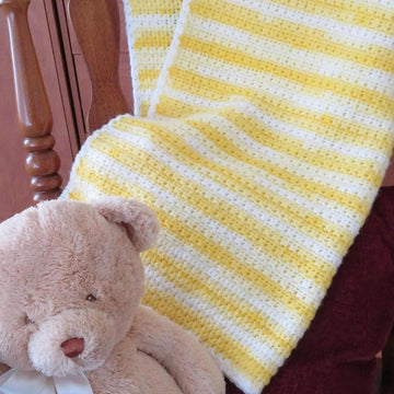 Lemonade Dreams Baby Blanket Crochet Pattern – Lion Brand Ice Cream DK