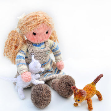 Adele doll with her kitten