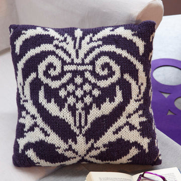 Jacquardkissen Ornament in Schachenmayr Silk Wool -  CH024 - Downloadable PDF