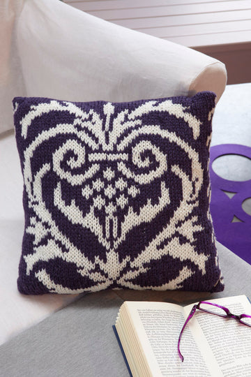 Jacquardkissen Ornament in Schachenmayr Silk Wool -  CH024 - Downloadable PDF