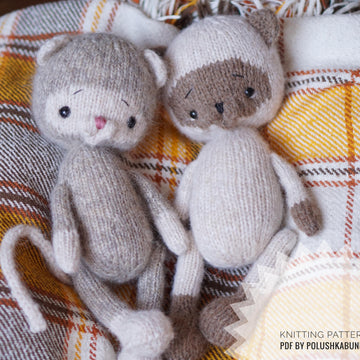 Knitting Pattern Little Kitty toy