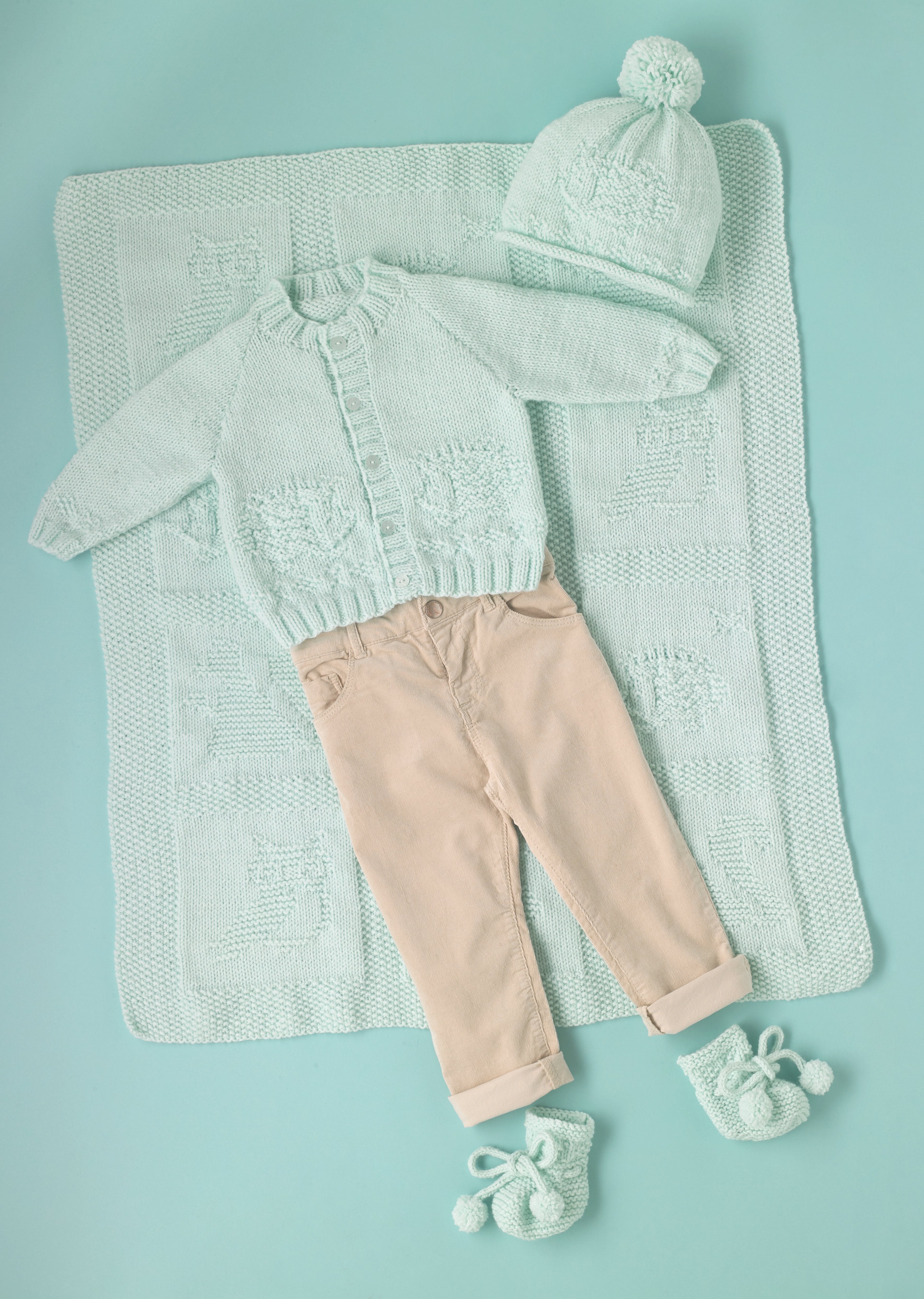 Woodland Friends - Free Layette Booties Knitting Pattern For Babies in Paintbox Yarns Baby DK