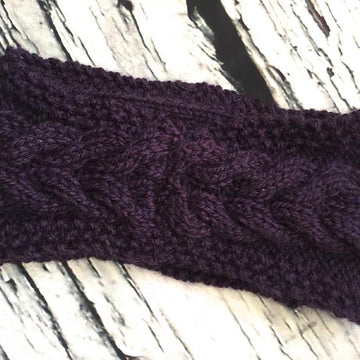 Corn Rows Cable Headband