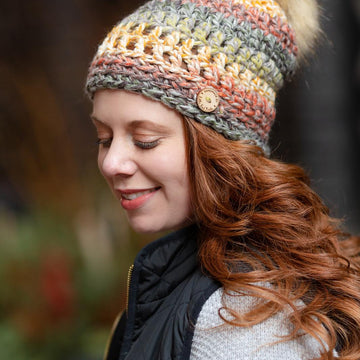 Slightly Slouchy Pom Beanie