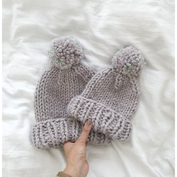Tinsel Pompom Beanie