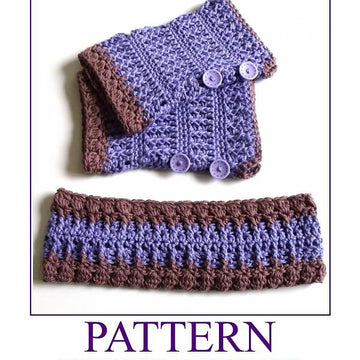 LILAC Mittens AND Headband