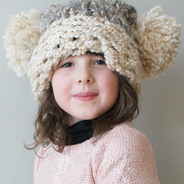 Chunky Double Tassel Hat (Hat005)
