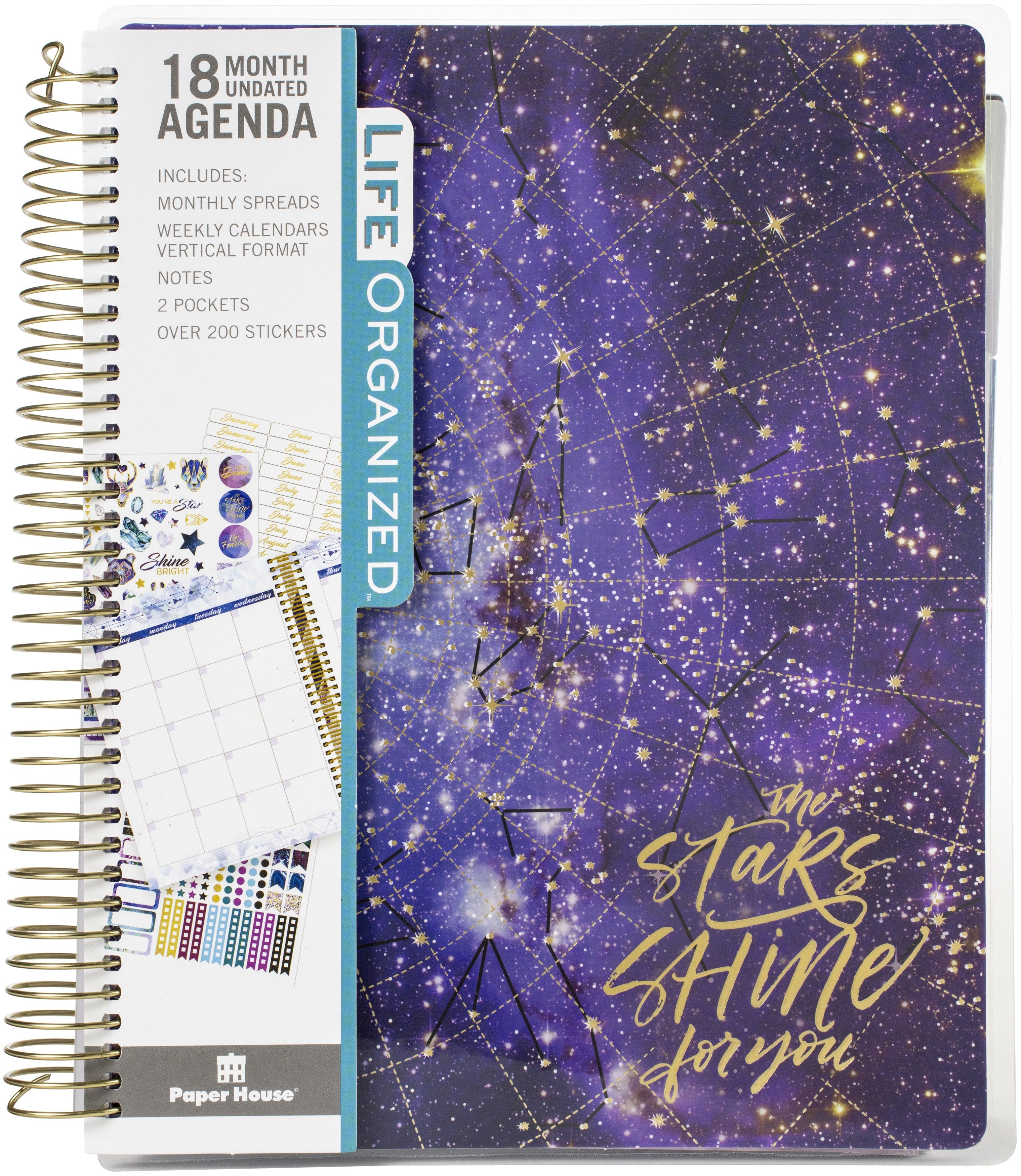 Paper House 18-Month Undated Planner - Stargazer