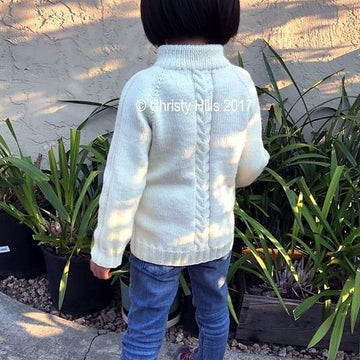 Button Mock Cable Pullover