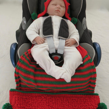 Elf Baby Hooded Car Seat Blanket