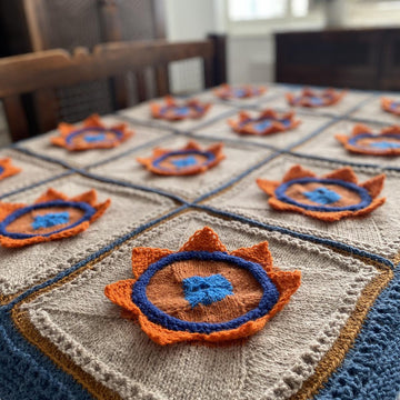 Lotus Patchwork Afghan