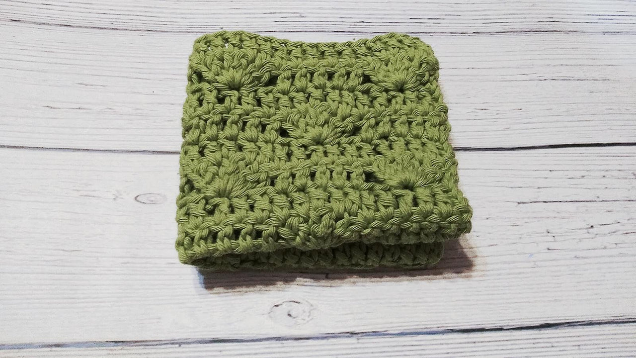 Clam Stitch washcloth