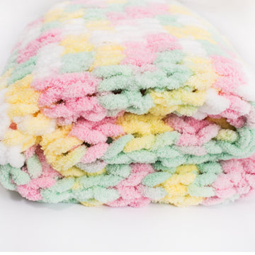 Pattern Plain Blanket Knitting