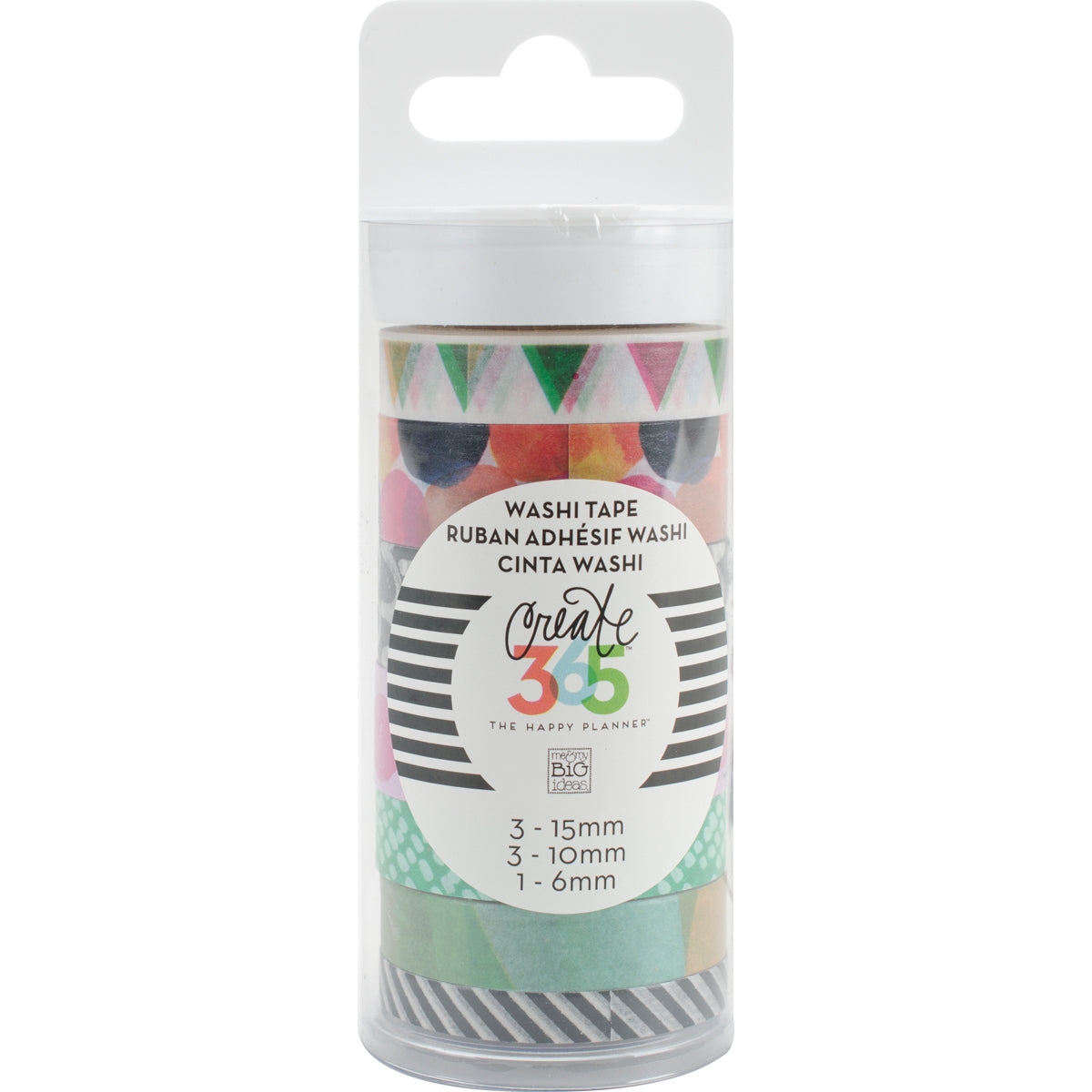 Happy Planner Washi Tape 7/Pkg - Watercolor