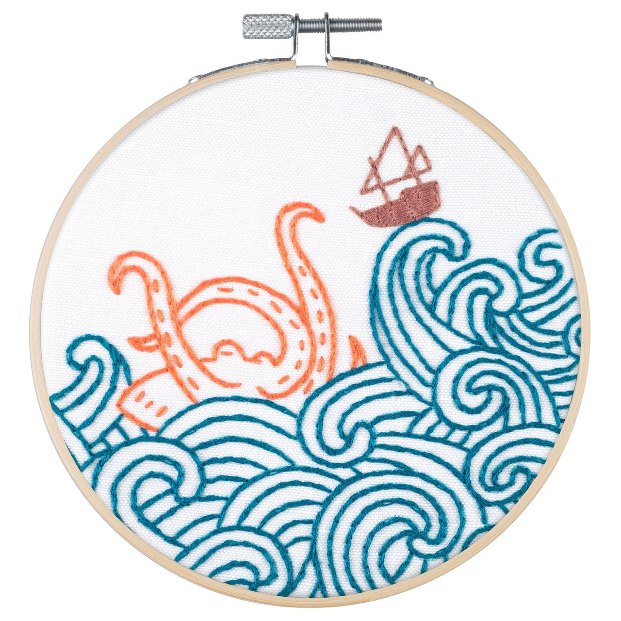 PopLush The Kraken! Embroidery Kit - 5in