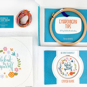 Oh Sew Bootiful Be Kind To Yourself Embroidery Kit