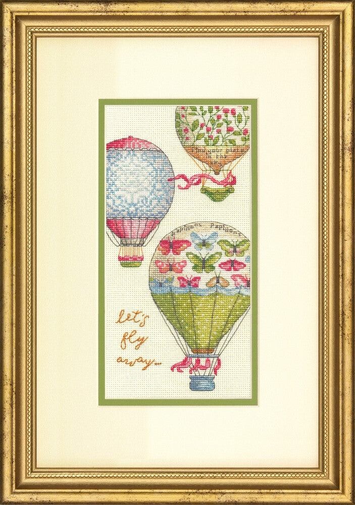 Dimensions Let's Fly Away Cross Stitch Kit - 10.2cm x 20.3cm