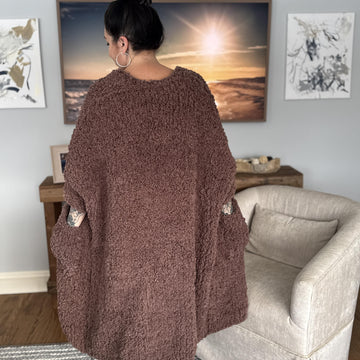 Plush Blanket Cardigan