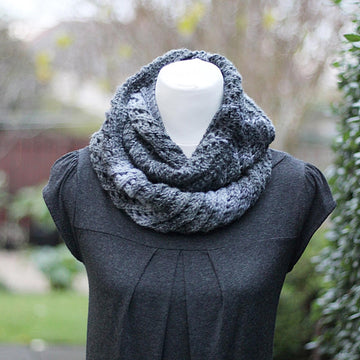 Grey Marl infinity scarf