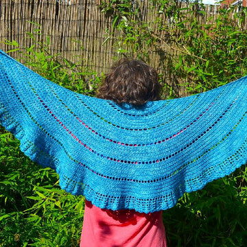 Walking on clouds shawl