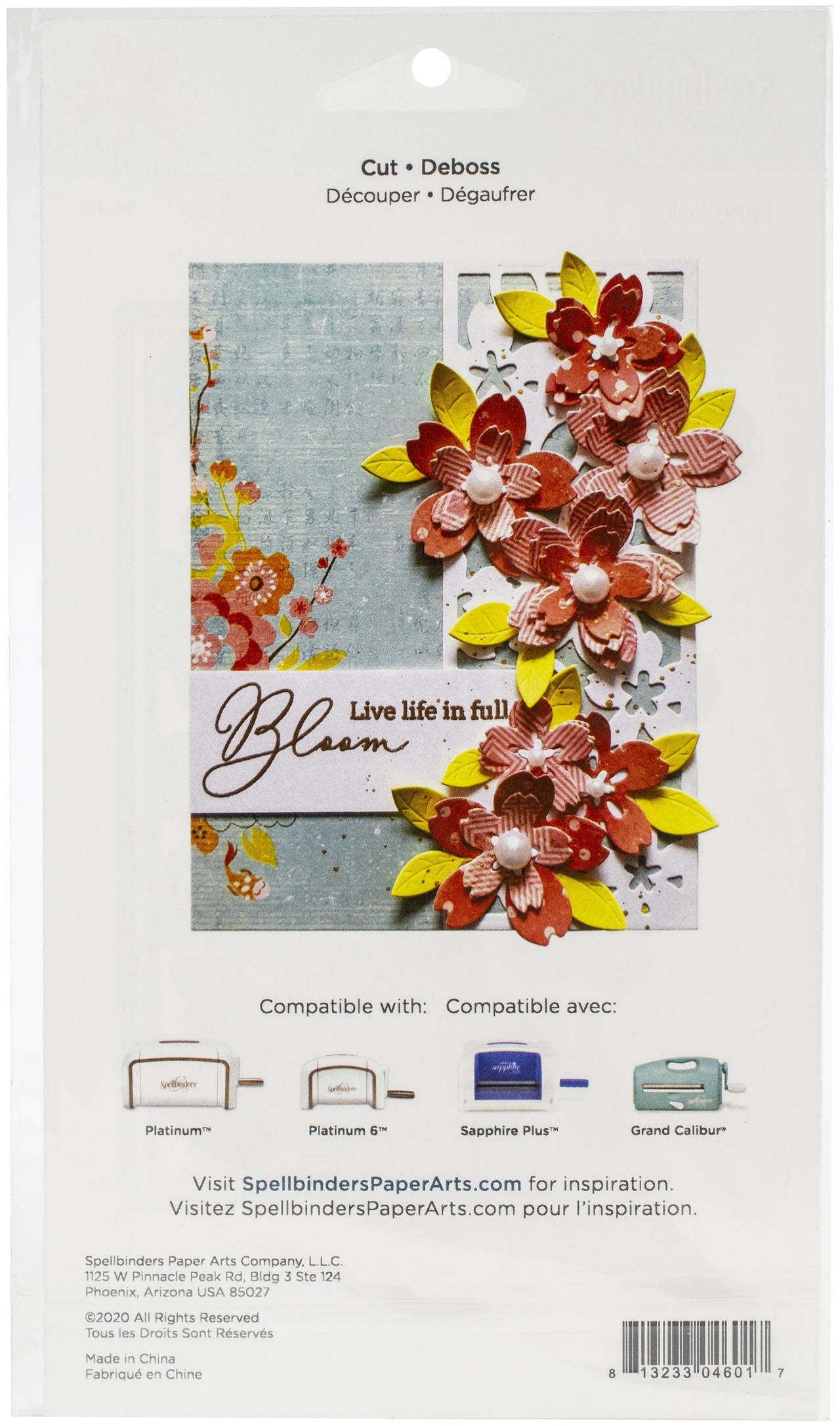 Spellbinders Destination Japan Etched Die By Lene Lok - Sakura Blossoms
