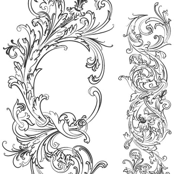 Stampers Anonymous Tim Holtz Cling Stamps 7"X8.5" - Fabulous Flourishes