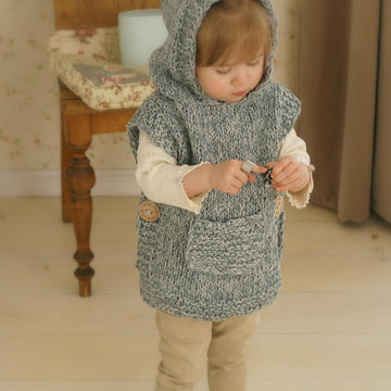 Hooded poncho Phoebe