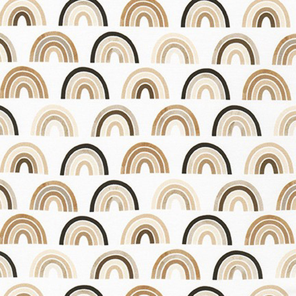 Robert Kaufman Bright Days - Rainbow (Cream)