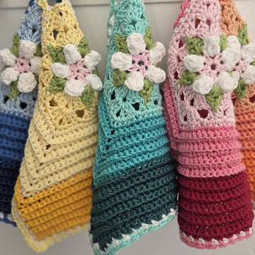 Pentagon Mitered Dishcloth