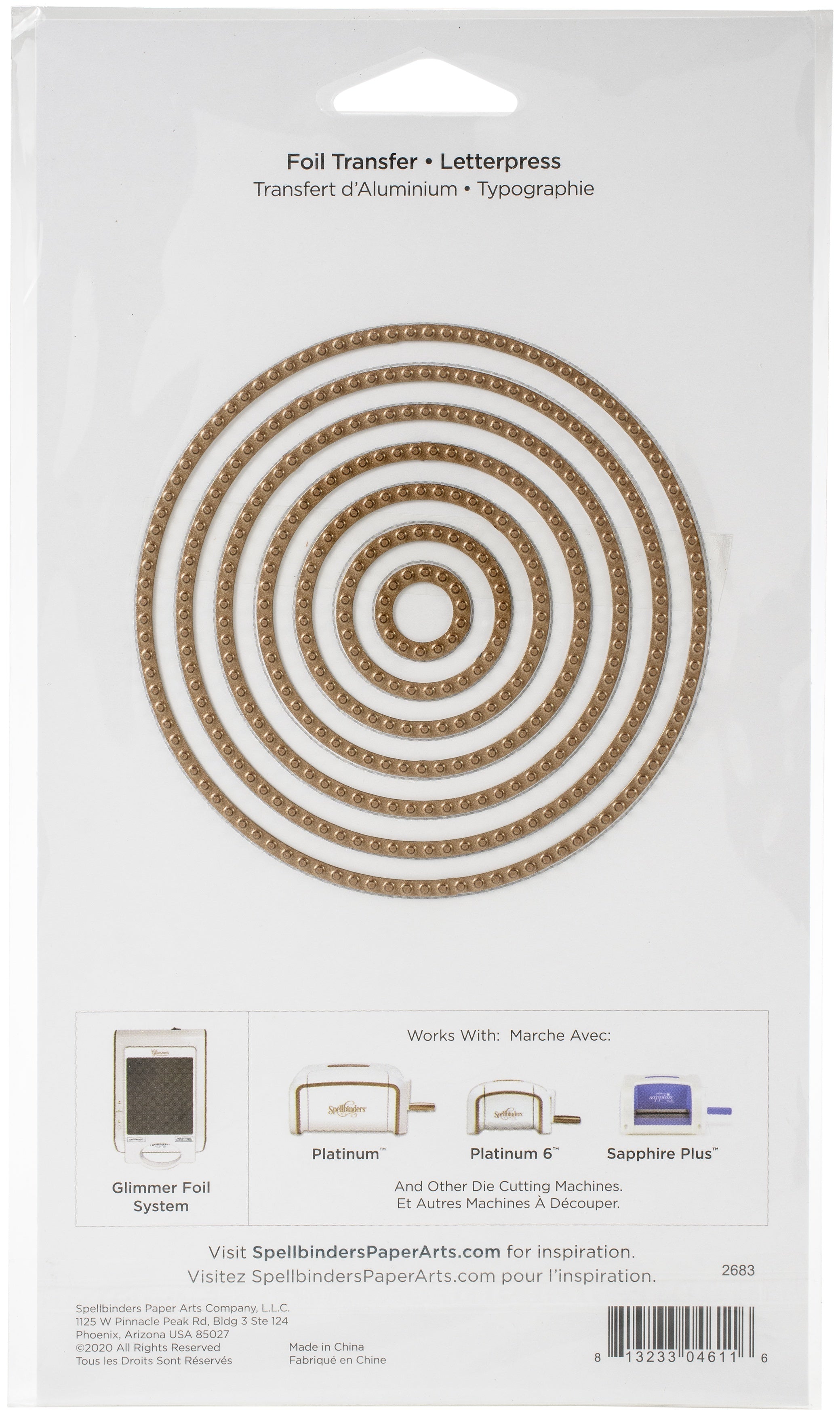Spellbinders Glimmer Hot Foil Plates - Essential Circles