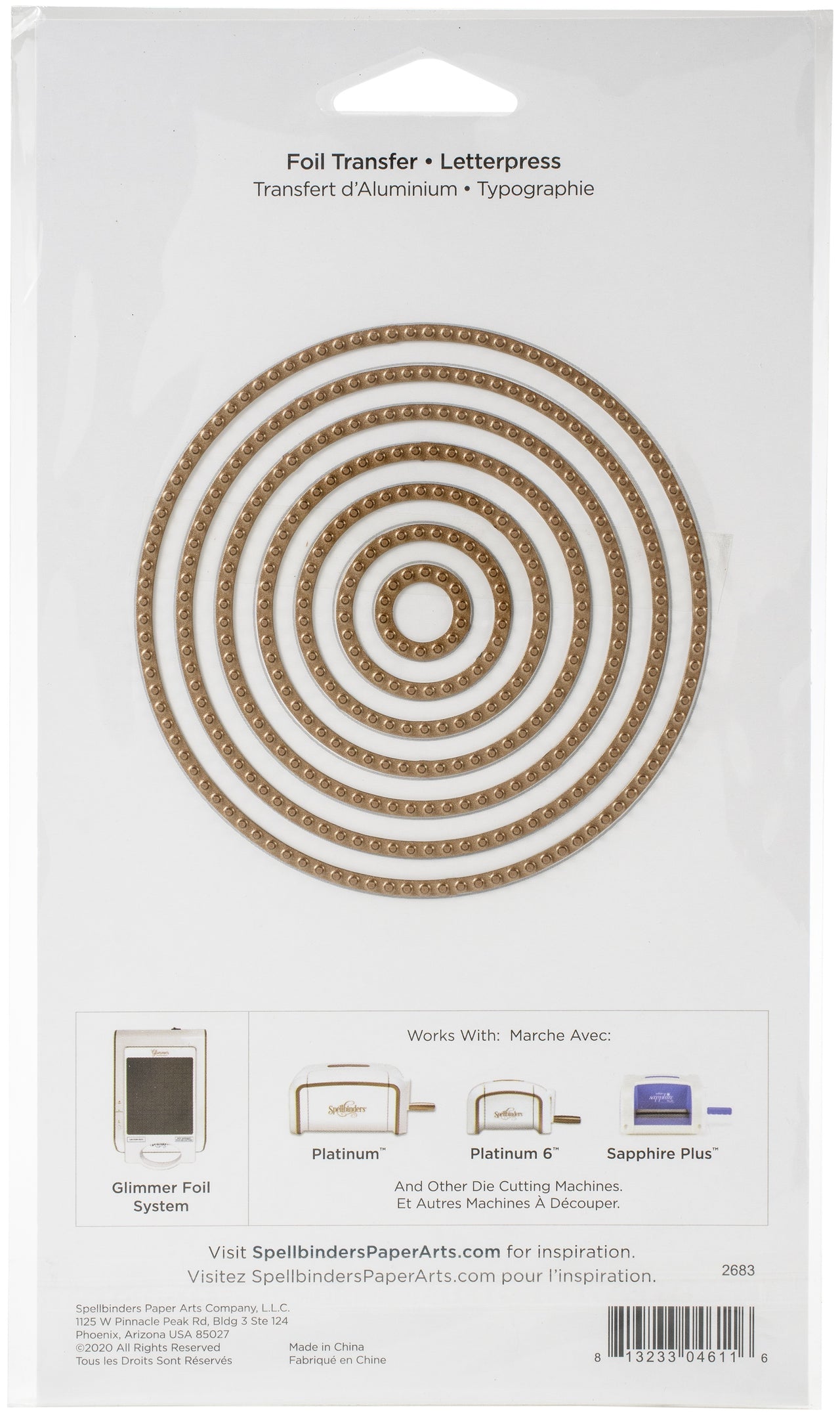 Spellbinders Glimmer Hot Foil Plates - Essential Circles