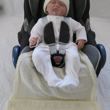 Teddy Bear Baby Car Seat Blanket