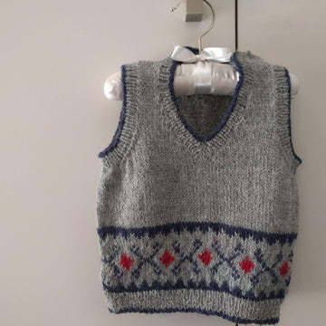 Vests - lovely fairisle designs in 4ply