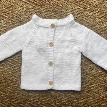 Baby cardigan Bottom up Raglan