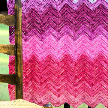 Double Crochet Chevron Baby Blanket
