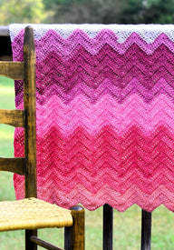Double Crochet Chevron Baby Blanket