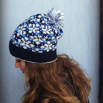 Snowflakes at Night Hat
