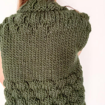 Mock Neck Bubble Vest
